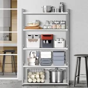 5단선반 심플스텐선반 자취방 베란다올스텐수납장 5단 주방 10팩 (WFKBJ2A)