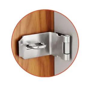 스텐 걸고리 90도 문틀과 문 직각 코너 좌우겸용 가구부속 고리 잠금부속