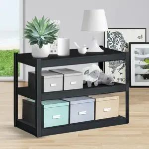 고품질 1200철제선반 스틸렉 쇼핑몰 3단진열대 1200 책장 2구 (WFKBKGK)