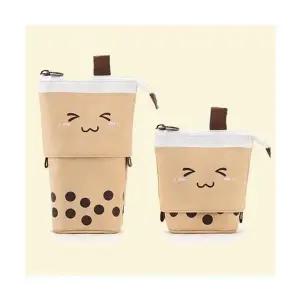 [하프클럽/]스탠드 버블티 필통 파우치 2color 귀여운 스탠딩 세우는 학생 캐