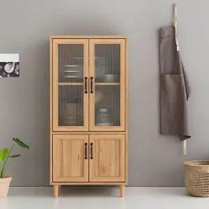 [하프클럽/]빈티지 원목수납장 거실 침실 수납장 고방유리 인테리어