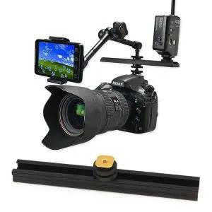 [하프클럽/]카메라 사운드 지지대 금속 캠코더 연결 롱 거치대 핫슈 20cm