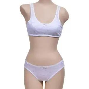 사랑스러운 주니어 1단계 면 브라팬티세트 WFIPU68