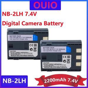 NB-2L NB-2LH NB2LH 캐논 카메라 Powershot g9 s70 EOS 350D 400D Rebel xti 용 7.4V 1200mAh 리튬 이온 충