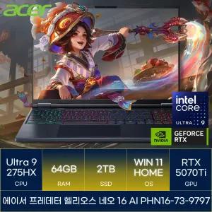 에이서 프레데터 헬리오스 네오 16 AI PHN16-73-9797 (RAM 64GB_SSD 2TB_WIN11)_마우스+장패드증정 AN