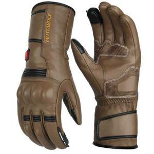 클래식 바이크 열선 가죽 라이딩 스키 등산 갈색 장갑