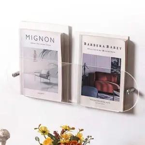 [하프클럽/]벽걸이 인테리어 선반 무타공 투명 벽선반 소품 정리 벽장식