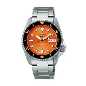 [세이코알바]세이코 남성 남자 오렌지 실버 오토매틱 메탈시계 SRPK35K1