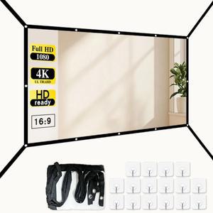 고화질 프로젝션 스크린 150인치 확장형 벽걸이형 실내외 겸용