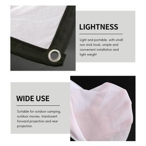 ABZW 100인치 3D HD 프로젝터 스크린 16:9 주름 방지 영화 캔버스 홈 시어터 야외용
