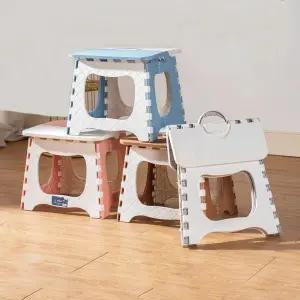 (싸더라) 간이 접이식 휴대용 의자 스툴 접이식의자 폴딩스툴 플라스틱의자