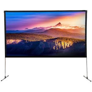 Everycom 휴대용 프로젝터 스크린 HD 16:9 야외 바닥 스탠드 3D 4K 캠핑 필름 커튼 커튼 80 100 120 인치