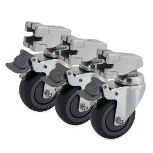 [하프클럽/]카메라 80mm 캐스터 바퀴 스탠드용 카메라삼각대