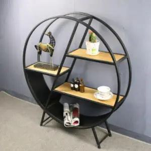 [하프클럽/]인테리어 빈티지 바닥용 원형 선반 진열대 벽선반 수납장