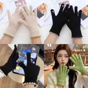 인싸 니트 장갑 스마트폰 터치장갑 겨울장갑 기모장갑 핑거 울 니트장갑 방한장갑