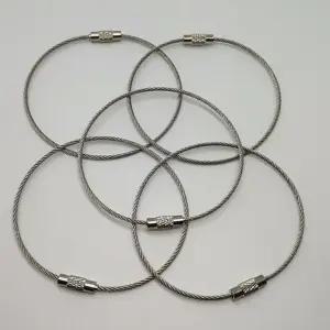 스텐 와이어 키체인 키링 열쇠고리 가방걸이 원형 링 (WFKBRQ5)