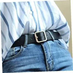 [셀러에이드]여성벨트 로빈 스퀘어 여성 가죽벨트 패션 버클벨트