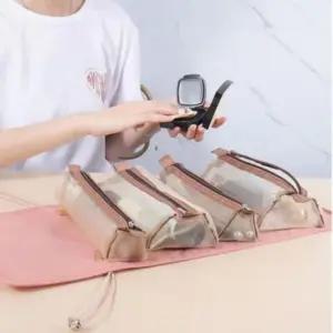 여행용 파우치 종 분리 세트 세면 분리형 여행 화장품 속옷 도구 메쉬 (WFKCQIC)