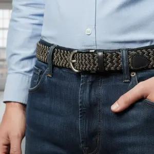 프리사이즈 짱짱한 패브릭 꽈배기벨트 남녀공용 웨빙 (WFKD3NL)