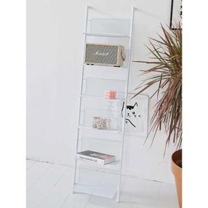 전면책장 엽서 진열대 매거진랙 선반 보관함 거치대 흰색 3단 인테리어 잡지꽂이 책꽂이