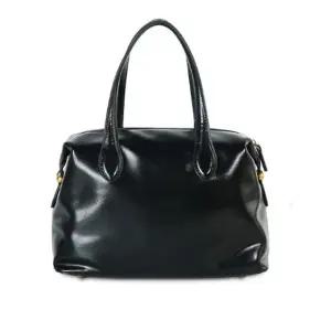 고품질 여성 토트백 핸드백 정장 출근룩 가죽 가방 블랙 (WFKDXER)