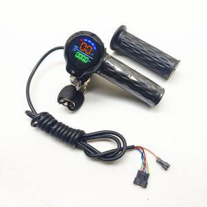 표시 스쿠터 전동 속도계 배터리 회전 핸들 스로틀 소형 속도표시 접이식 화면