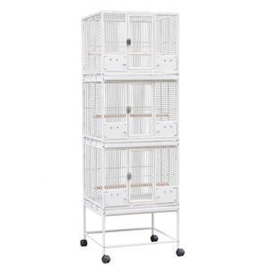 대형 새장 3단 앵무새 시설 2단 안전 번식 3층 시리즈 선반 철장 높이 블랙 짝짓기