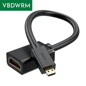 마이크로 HDMI 케이블 4K 60Hz 양방향 HDMI-마이크로 HDMI 2.0 케이블 어댑터Raspberry Pi 5Pi 4GoPro Hero