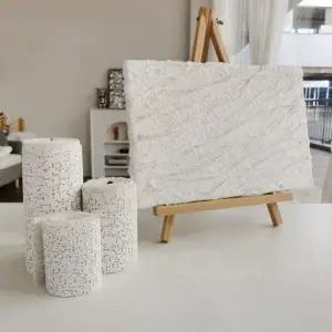 미술용 DIY 석고붕대 거즈 붕대 석고 10x460cm 2롤 1세트