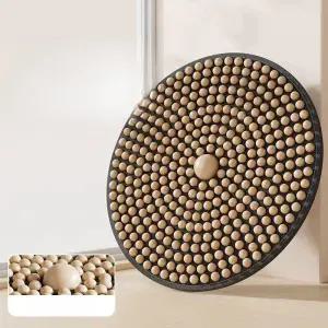 원목 발지압판 나무 정사각형 지압발판 원형 모형 직경