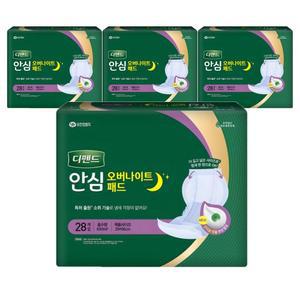디펜드 안심 오버나이트 성인용기저귀 패드 남여공용 28Px4팩