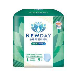 뉴데이 언더웨어 슬림핏 울트라슬림 성인용팬티기저귀 남성용 대형 9P