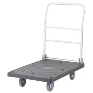 운반용 무소음 우레탄 바퀴 손잡이 구루마 회색 엘카트 끌차 짐수레 L카 평구르마