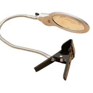 책상용돋보기 작업용확대경 탁상용 고배율 램프 조명 접이식 독서