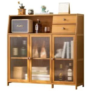 그릇장식장 주방 그릇장 캐비닛 유리 우드 차 거실 찬장 스탠드 원목 정리