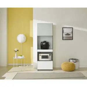 [아시안데코]데코라인 비크 주방수납장 밥솥다이 렌지대 600 올리브그린 방문설치