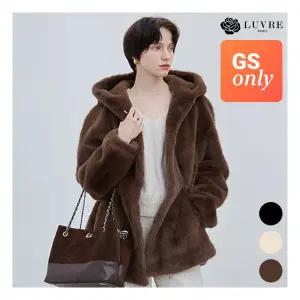 [출고가 196,000원][루브르파리][GS단독] 카밀라 후드 에코퍼 밍크 모피자켓JK0008_C