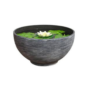 대형 수반 화분 어항 항아리 펌프 쿼츠화이트 대리석 3개 돌확 흐르는물