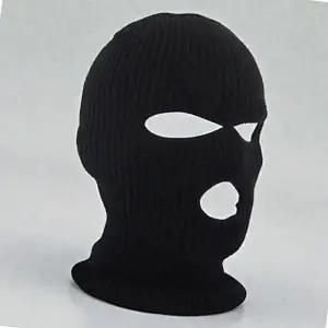 ( )복면마스크 방한 복면 니트 바라클라바 안면마스크 겨울 (블랙)