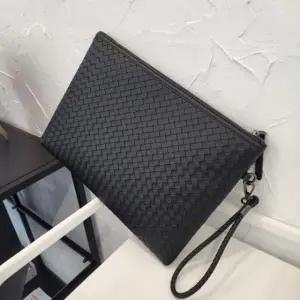 남성 남자 고급 격자무늬 패턴 골프 파우치 클러치백