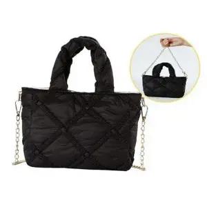[골드스마일]누빔 퀼팅 크로스 백 미니 패딩 크로스 백 가벼운 체인
