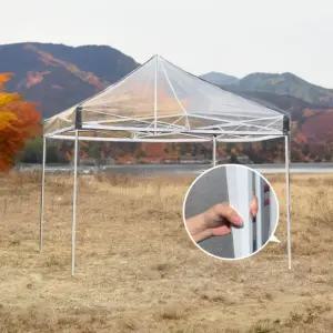 옥타곤 포장마차 차박 캠핑 지붕 캐노피천막 투명천막 골조 캐노피 +올