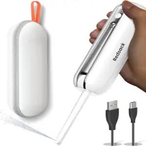 여행용 전기 휴대용 비데 충전식 USB-C 고압 분무기 캠핑용 6.8온스 스마트 접이식 물 저장고 2000mAh