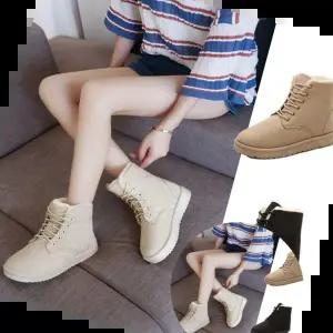 워커부츠 여성 겨울부츠 방한 기모안감 털 부츠 스웨이드 워커