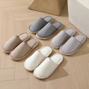실내화 앞막힌 홈 슬리퍼 코디 포근한 겨울 사무실