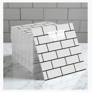 화장실 타일 덧방 붙이는 방수 벽지 단열 스티커 대리석 폼블럭 10개