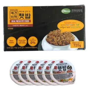 부드러운식감 습식 강아지사료 소고기맛 6P 적절한양