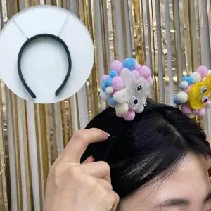 머리띠 제작 재료 스프링 블랙 토퍼 응원