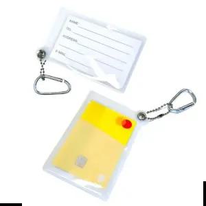 사원증케이스 PVC 양면 교통카드 출입증 카드 케이스 고리포함