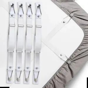 고정밴드 일자형 원형클립 롱세트 침대커버고정 시트 밴드 집게